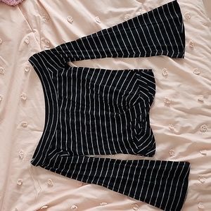 Striped Off the Shoulder Shirt